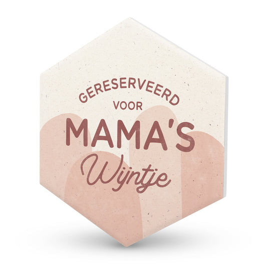 Miko: Onderzetter - Mama's Wijntje