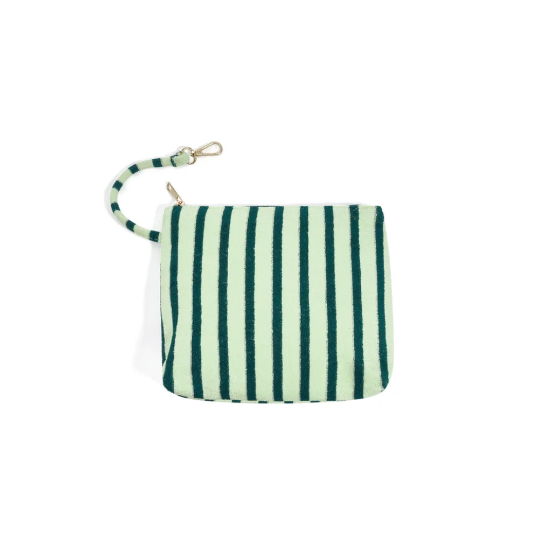 Yehwang: Shopper - badstof - groen/lichtgroen