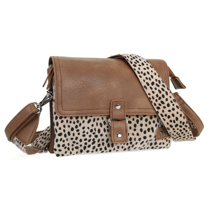 I'm dutch: Handtas - schoudertasje Bremen - Camel dot