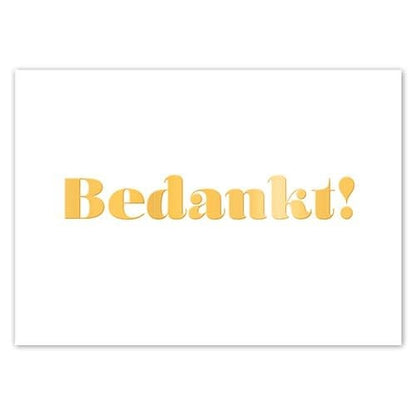 Liefz: Kaart | Bedankt | Goudfolie