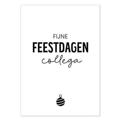 Liefz: Kerstkaart | Fijne feestdagen collega