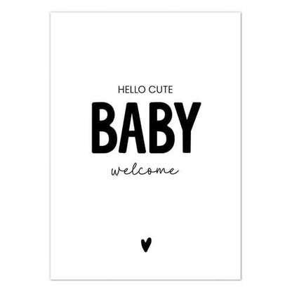 Liefz: Kaart a6 | Hello cute baby