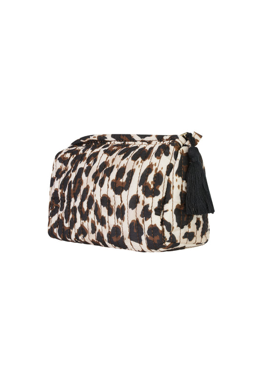 Yehwang: make-up tas groot - luipaard print