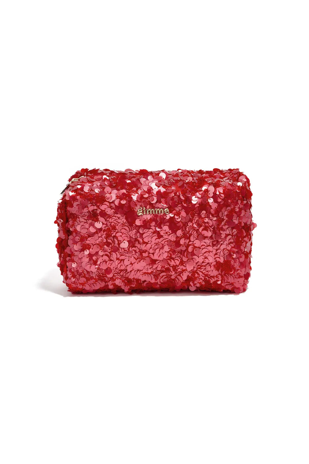 Make-up tas met pailletten - rood