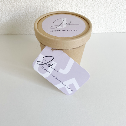 Liefde op papier: Gouden hart kado| Juf