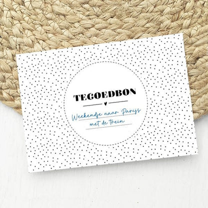 Liefz: Tegoedbon | Blanco zonder envelop
