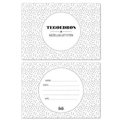 Liefz: Tegoedbon | Gezellig uit eten zonder envelop