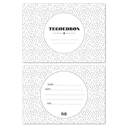 Liefz: Tegoedbon | Blanco zonder envelop