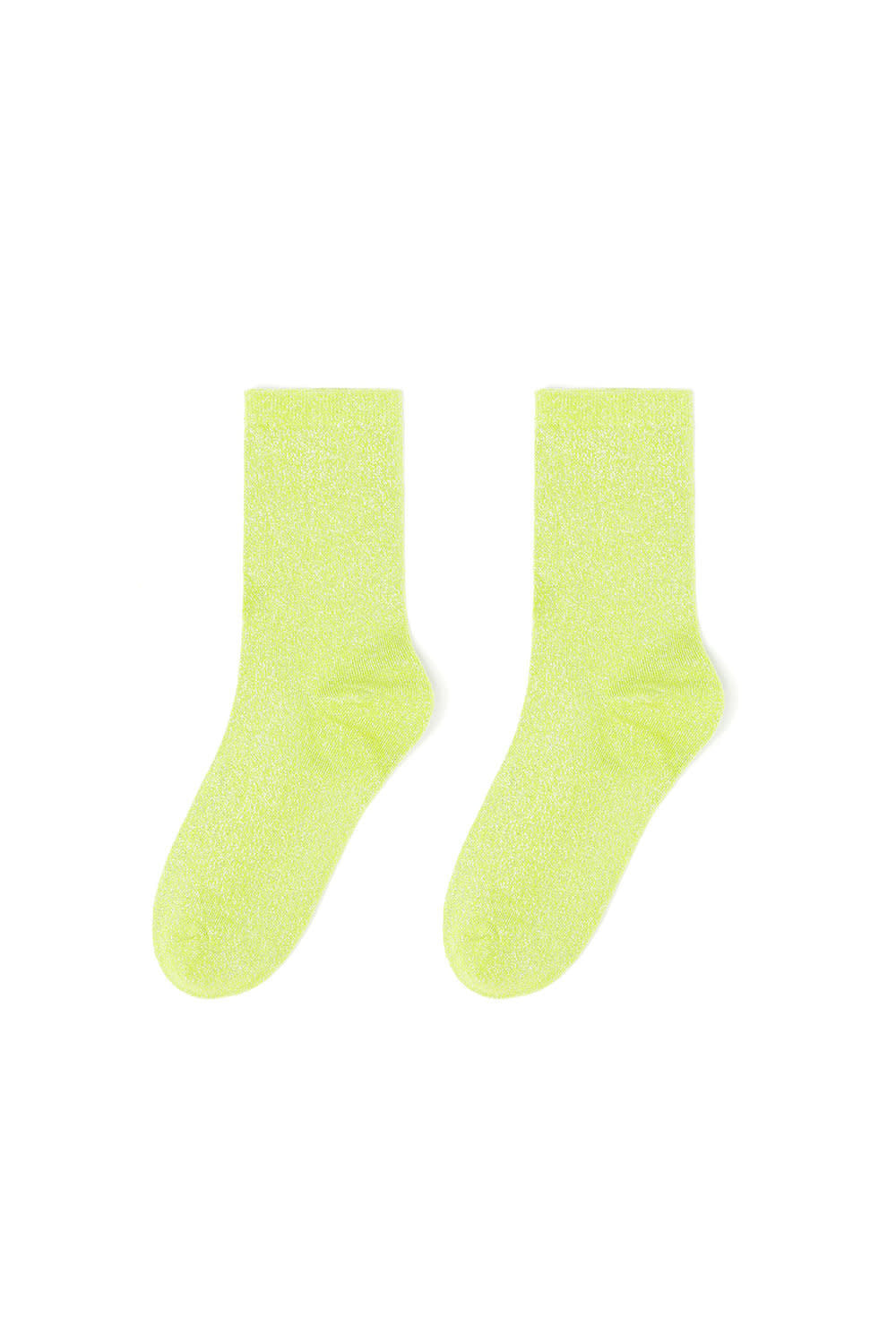 Yehwang: set van 3 paar glitter sokken - paars