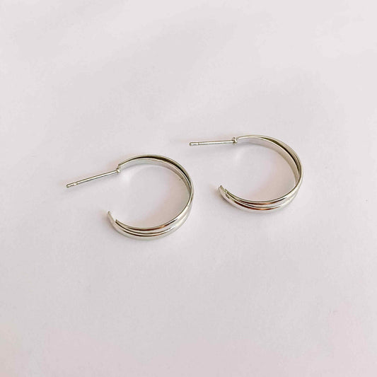 Oorbellen - zilver 012