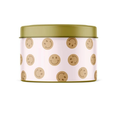 Stationery & gift: Geurkaars in blik | Smile brown