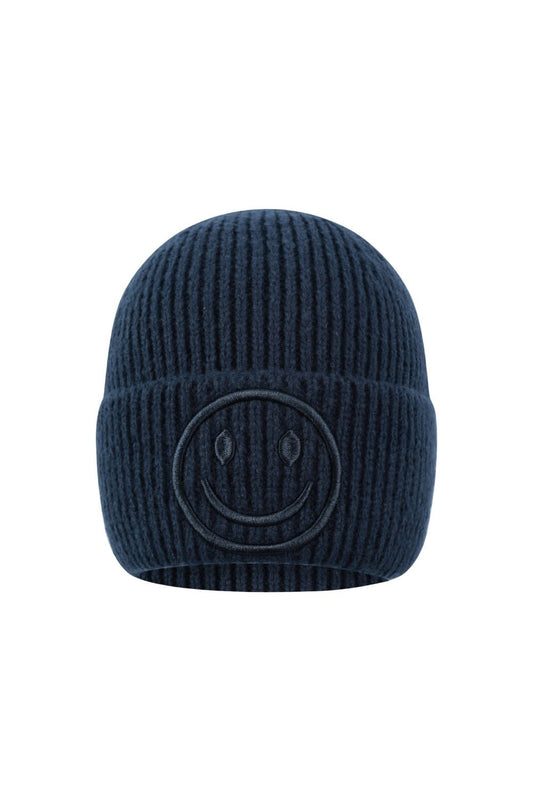 Yehwang: muts smiley '25 - donkerblauw