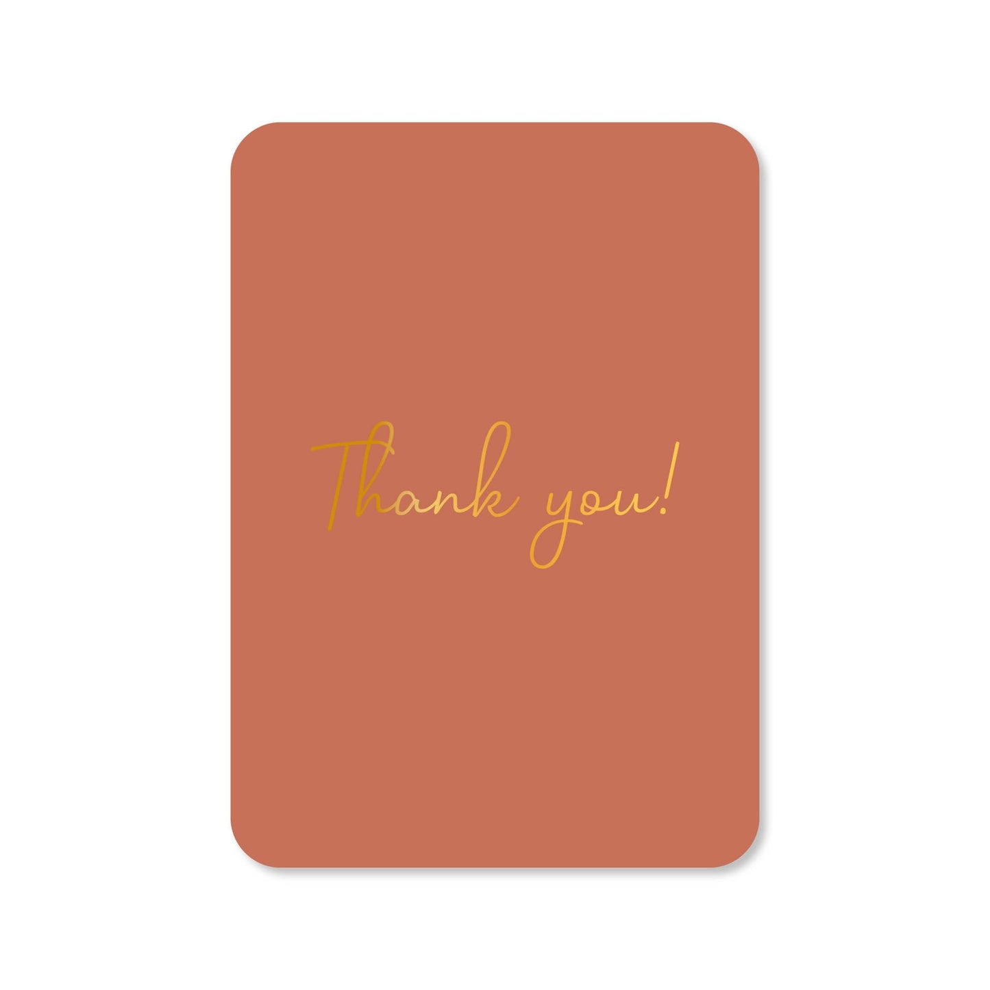 Kaartjes van Maaike: Kaartje a6 - Thank you! (met goudfolie)