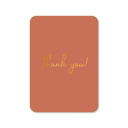 Kaartjes van Maaike: Kaartje a6 - Thank you! (met goudfolie)
