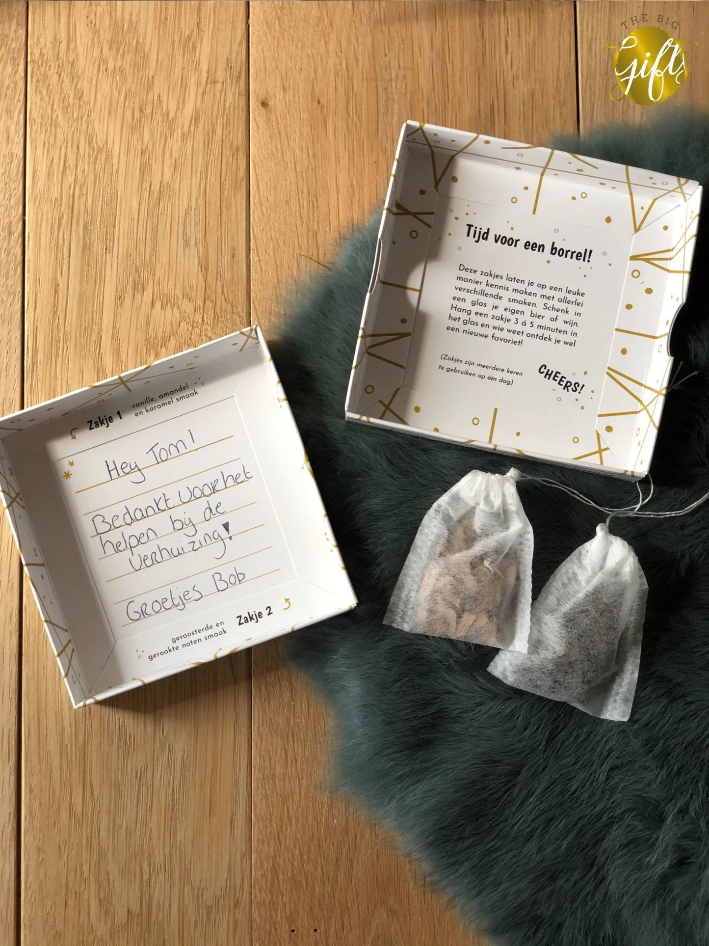 The big gifts: Kaart en cadeau in één - Mini high wine/beer - cheers