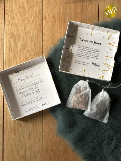 The big gifts: Kaart en cadeau in één - Mini high wine/beer - dankjewel