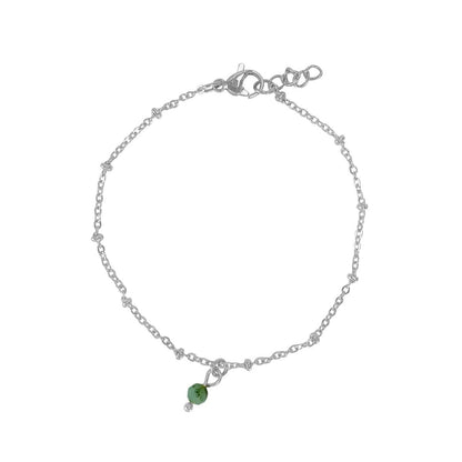 Zilveren geboortesteen armband • een persoonlijk cadeau met betekenis
