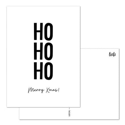 Liefz: Kerstkaart |  Ho Ho Ho Merry Christmas