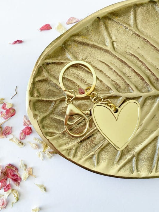 Stationery & gift Sleutelhanger | Een hartje van goud | Goud