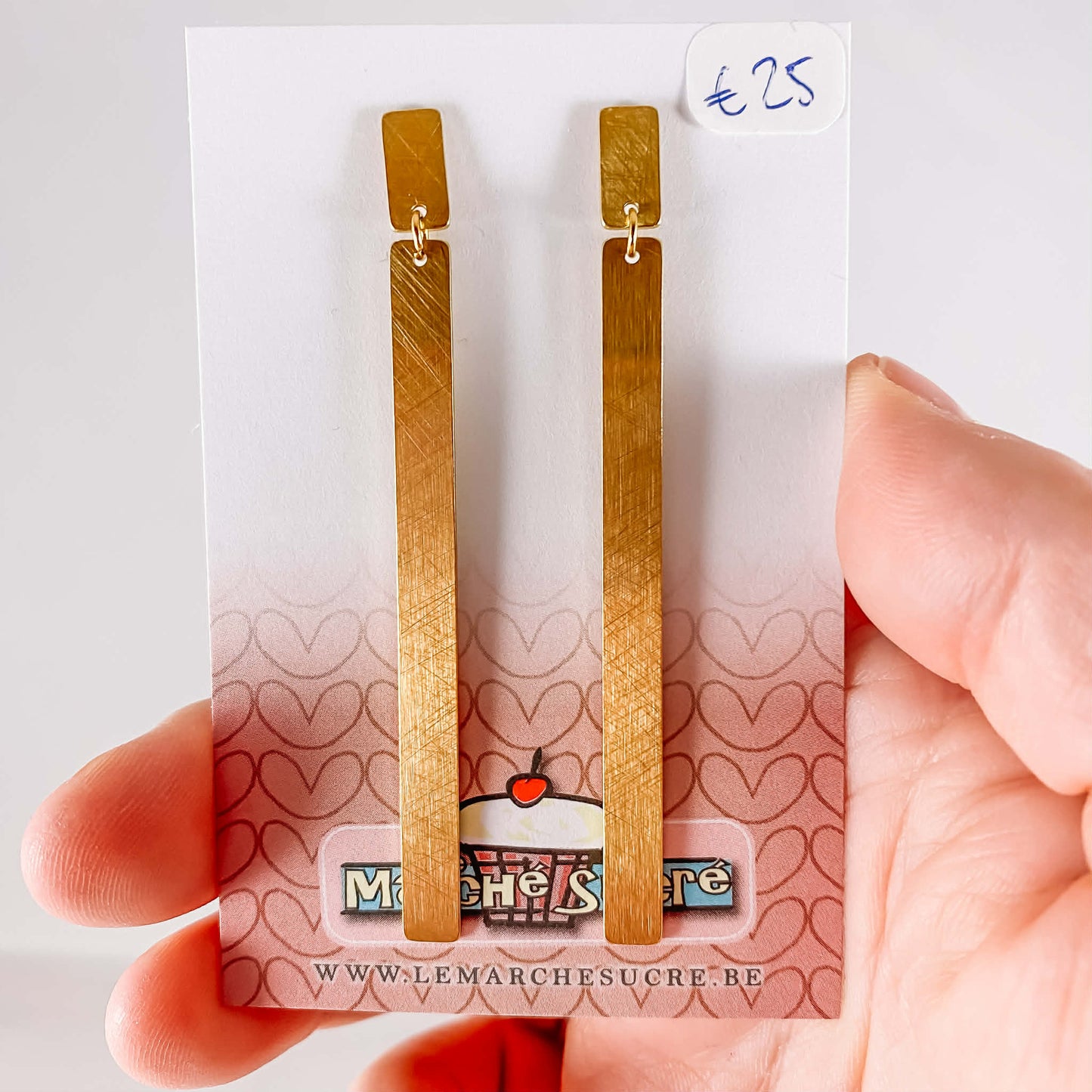 Le marché sucré: oorbellen - goud