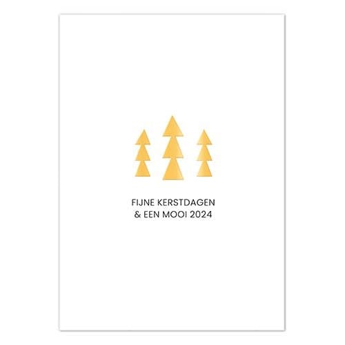 Liefz: Kerstkaart | Fijne kerstdagen & mooi 2024 | Goudfolie