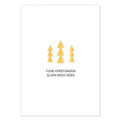 Liefz: Kerstkaart | Fijne kerstdagen & mooi 2024 | Goudfolie