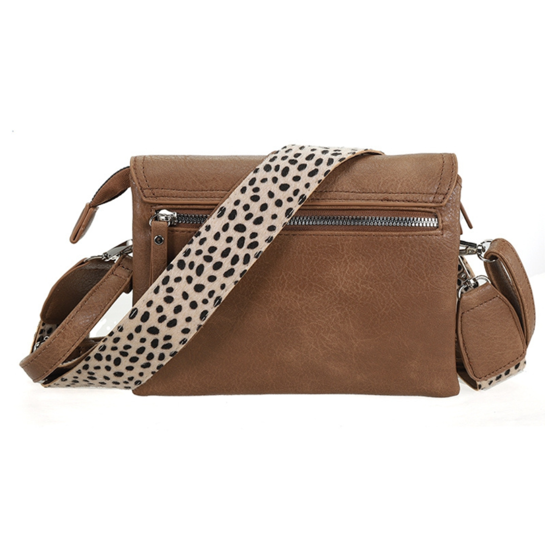 I'm dutch: Handtas - schoudertasje Bremen - Camel dot