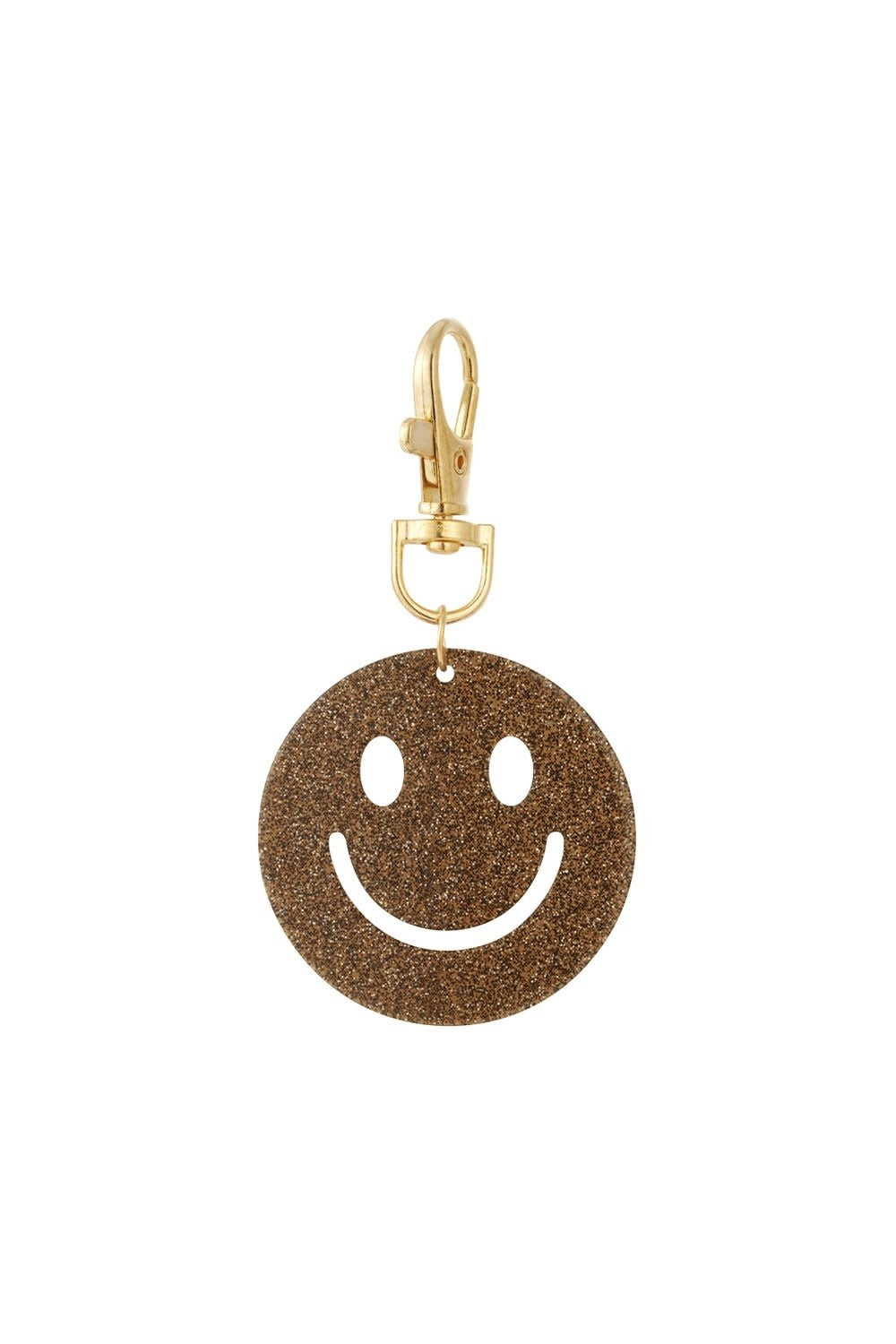 Yehwang: sleutelhanger smiley - donkerbruin