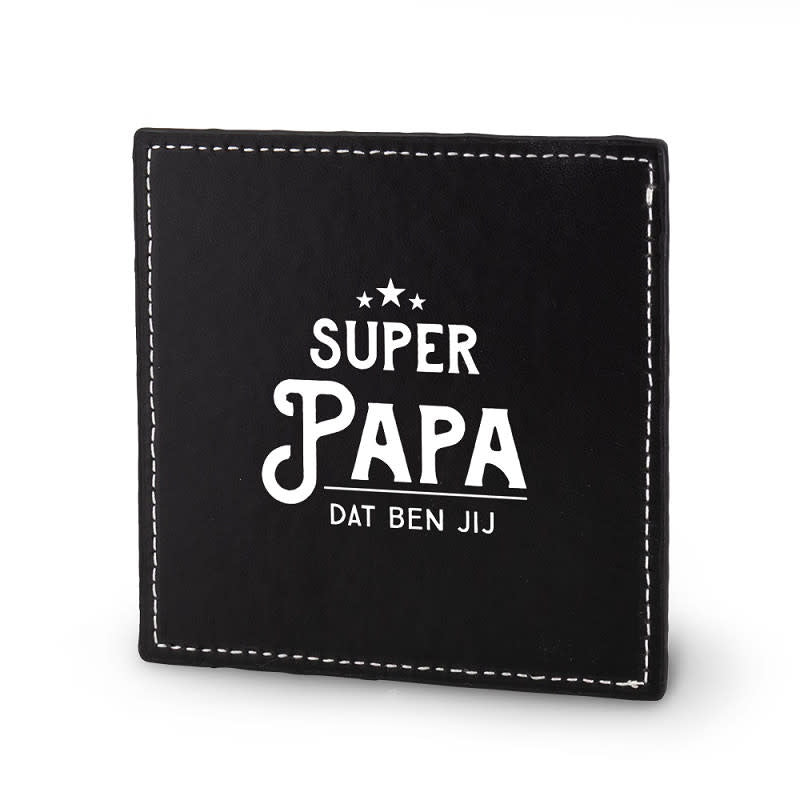 Miko Lekker stoer - Onderzetter - Super papa