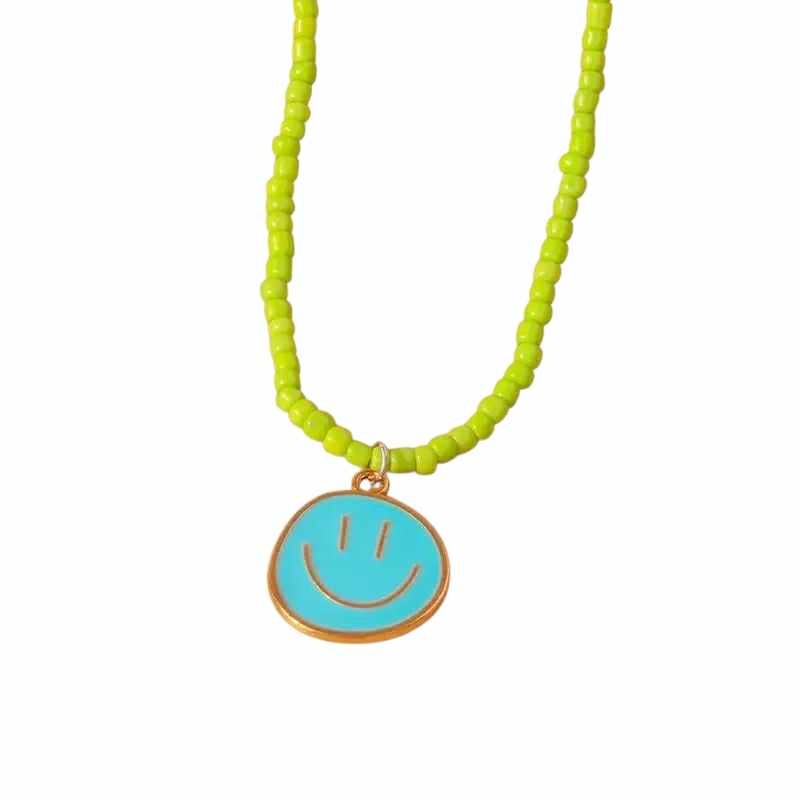ketting - pareltjes - smiley