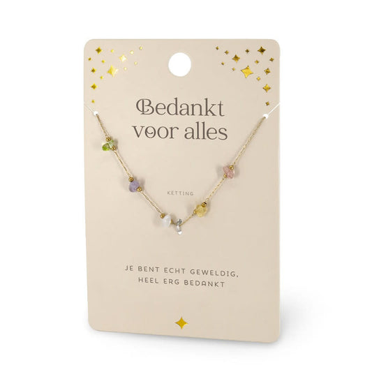 Miko: Edelsteen ketting - Bedankt