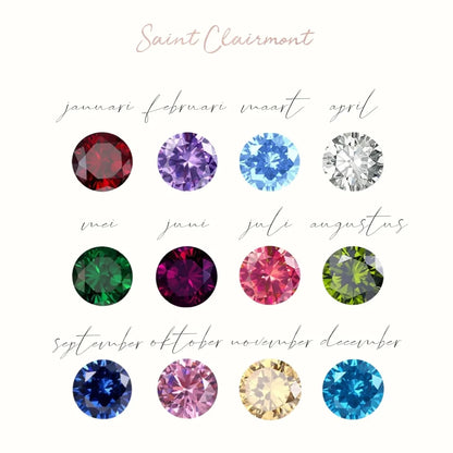 Extra geboortesteentje voor Saint Clairmont juweel- Goud