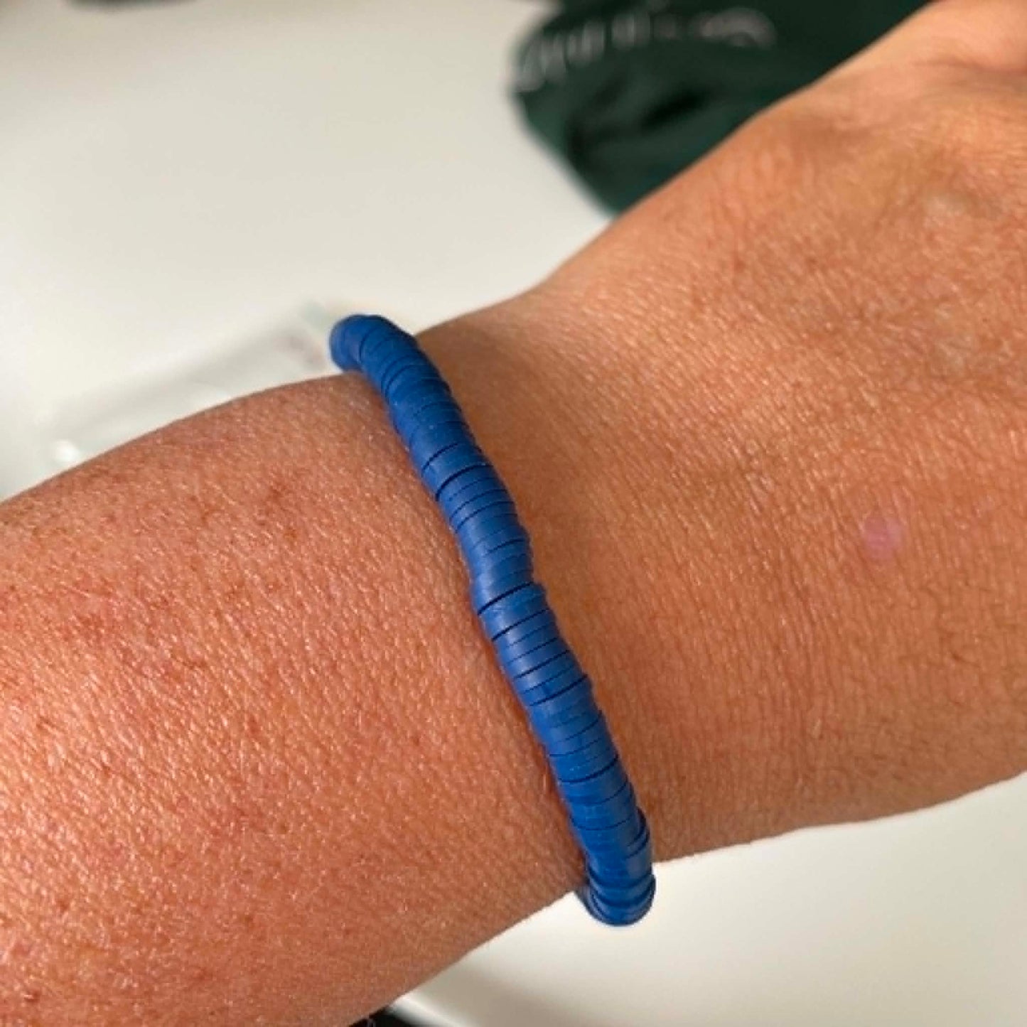 Biba: armbandje klei - blauw