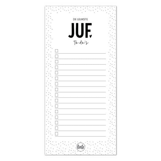 Liefz: Notitieblok | To do's | De leukste juf