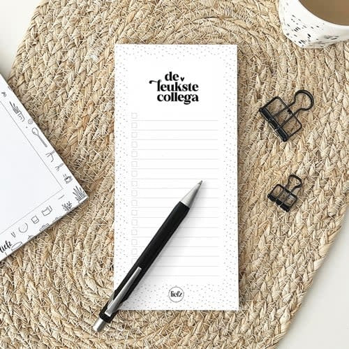 Liefz: Notitieblok | de leukste collega!