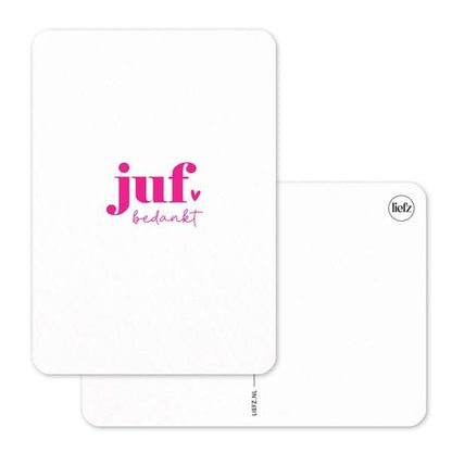 Liefz: Kaart a6 | Juf bedankt