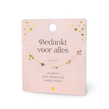 Miko: Edelsteen armband - Bedankt voor alles