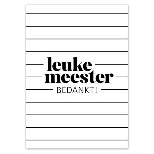 Liefz: Kaart a6 - Leuke meester bedankt