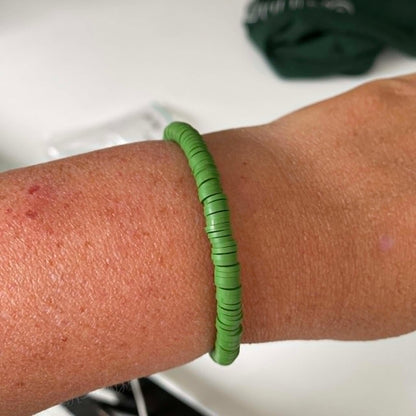 Biba: armbandje klei - groen