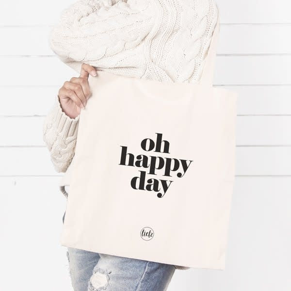 Liefz: Katoenen tas | Oh happy day