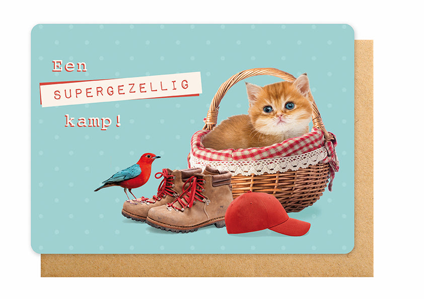 Dubbele wenskaart kamp - Een supergezellig kamp!