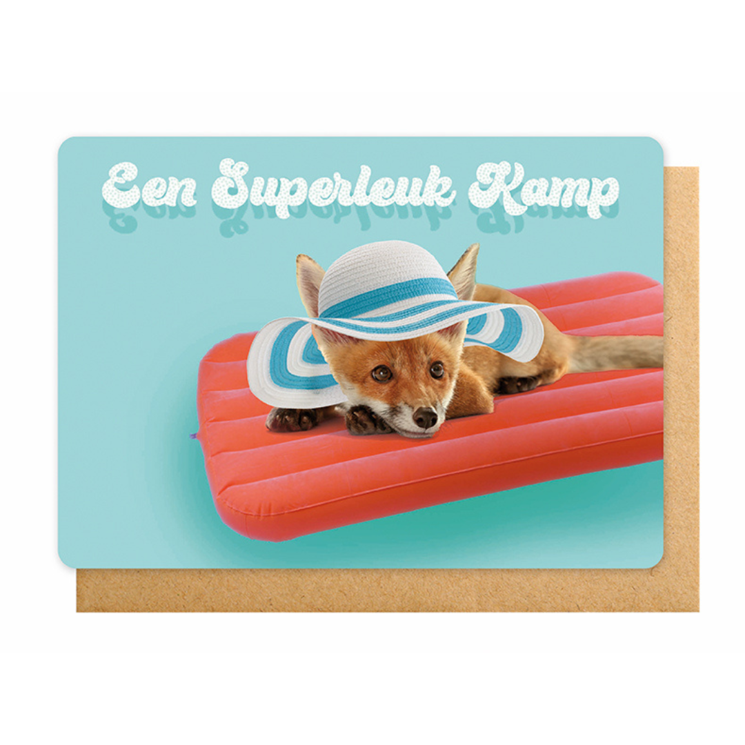Dubbele wenskaart kamp - Een superleuk kamp