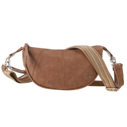 Brentford handtas | half moon crossbody | camel