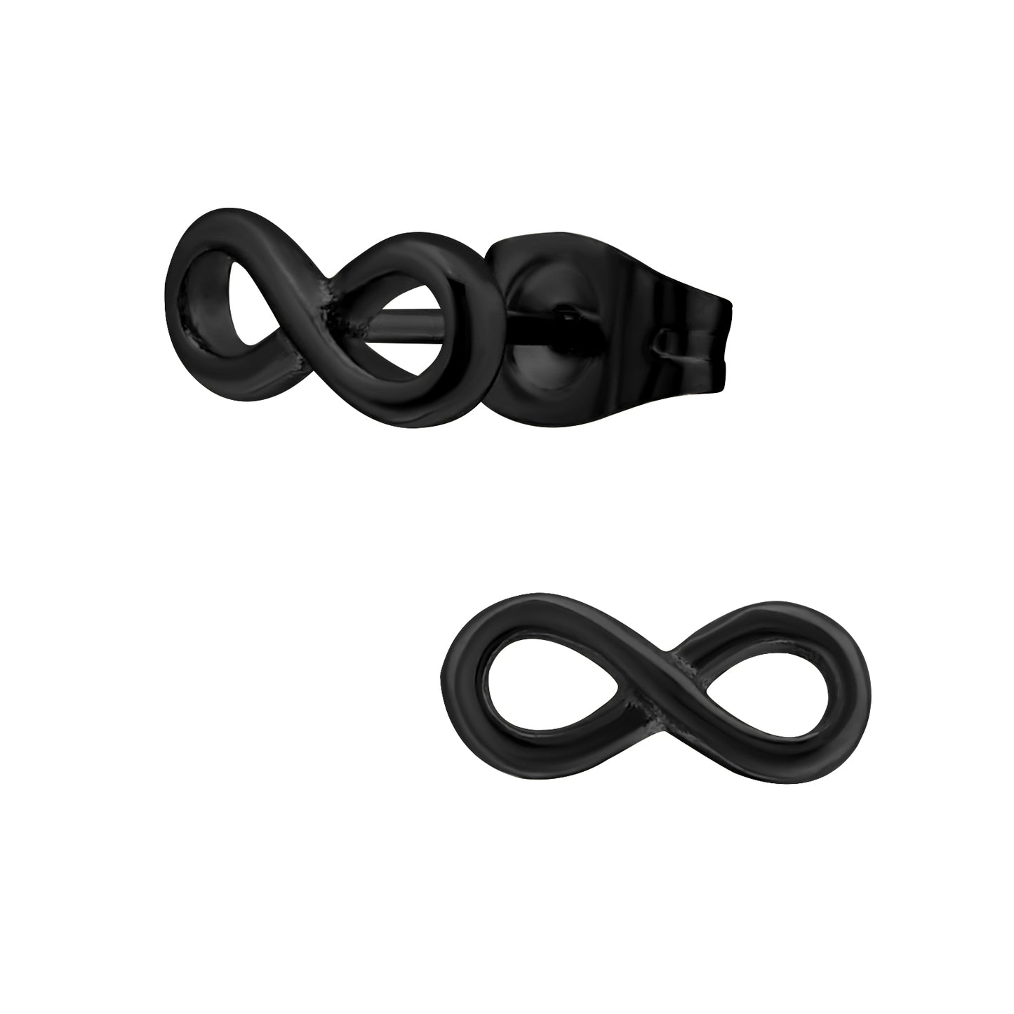 Precious jewels: Oorstekers - infinity zwart