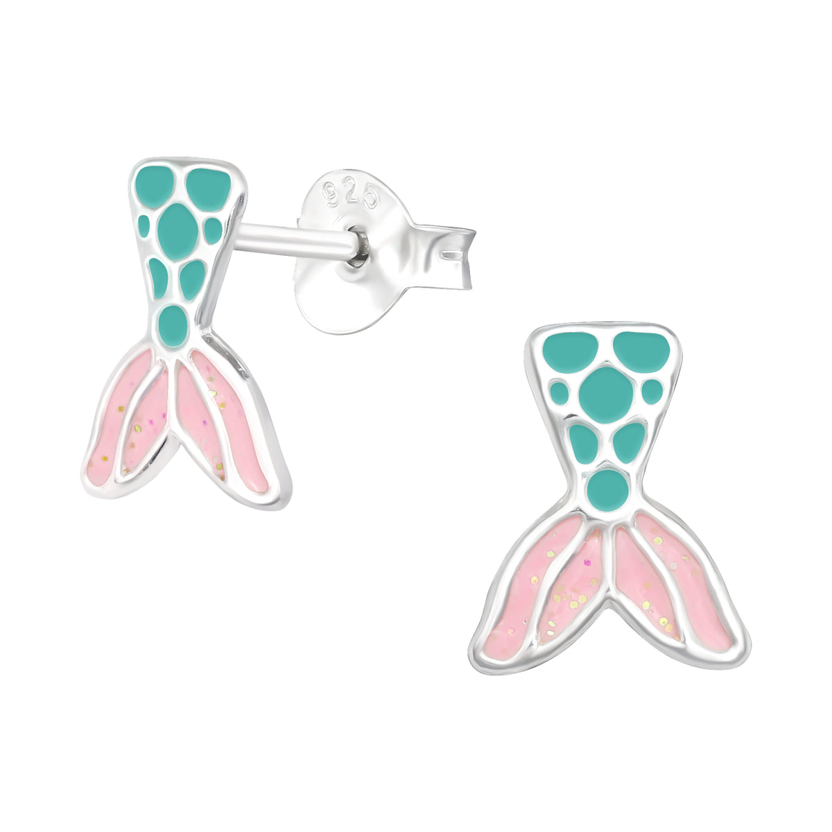 Precious jewels: Oorstekers - zeemeermin staart