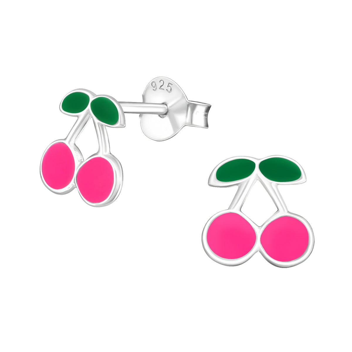 Precious jewels: Oorstekers - kersen