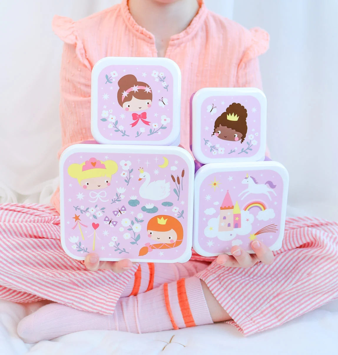 ALLC: Lunch & snack box set: prinsessen