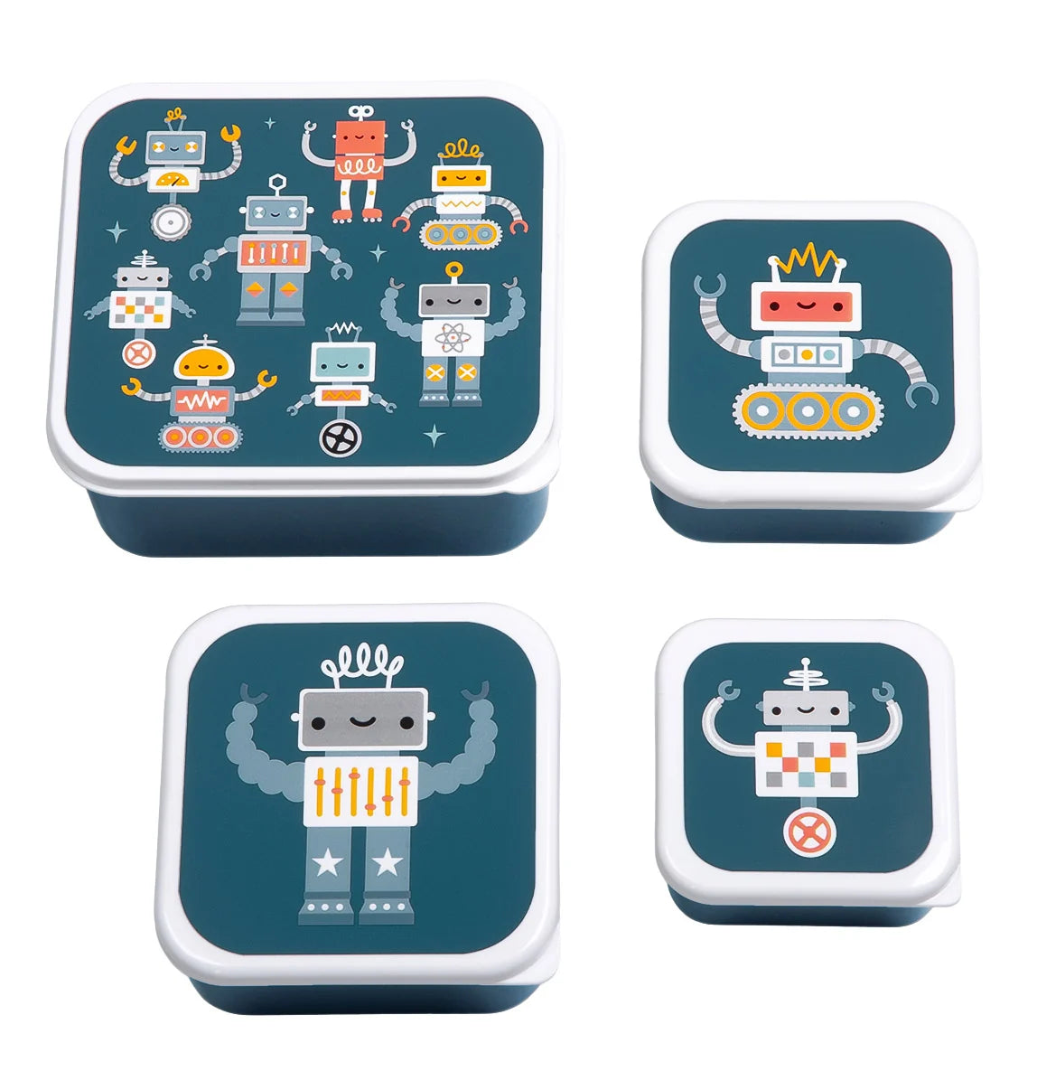 ALLC: Lunch & snack box set: robots