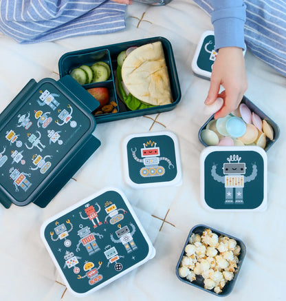 ALLC: Lunch & snack box set: robots