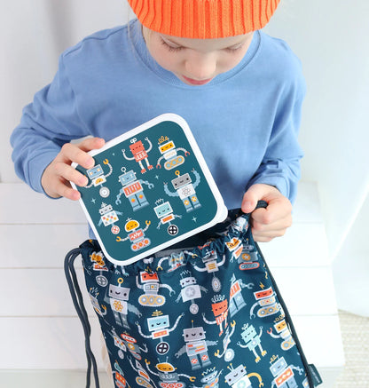 ALLC: Lunch & snack box set: robots
